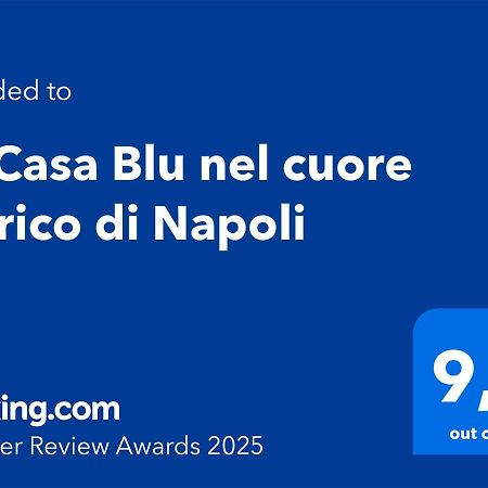 La Casa Blu Nel Cuore Storico Di Napoli Екстер'єр фото